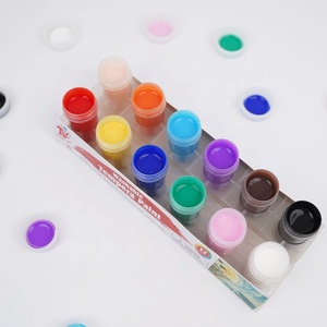 Kit di Pittura di Alta Qualità, <span class=keywords><strong>12</strong></span> Pezzi di Tempera Lavabile in Vasetti <span class=keywords><strong>da</strong></span> 22 ml Ciascuno - Product Image 4