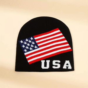 Bonnet d'hiver en tricot chaud pour hommes, femmes, jeunes garçons et filles, avec drapeau américain, pour le ski, les sports de plein air et la randonnée - Product Image 4
