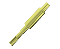 Conector de Sonda de Contacto Elástico con Resorte Chapado en Oro de Aleación de Cobre RF CY 090A 3-100 para Pruebas de Alta Frecuencia ISO9001