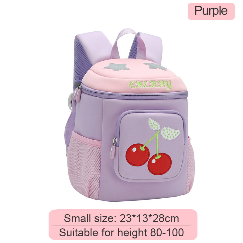 6085 cherry children bucket bag purple small