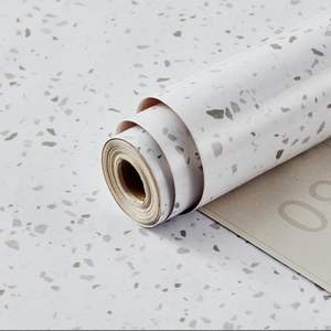 ORON <span class=keywords><strong>DECO</strong></span> Autocollant en marbre <span class=keywords><strong>gris</strong></span> Vinyle <span class=keywords><strong>blanc</strong></span> brillant PVC Autocollant mural auto-adhésif Rouleaux Imperméable Autocollants muraux <span class=keywords><strong>de</strong></span> cuisine Décoration intérieure - Product Image 3