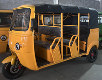 Marché de l'Éthiopie et du Kenya Taxi Tuk Tuk Bajaj Auto Rickshaw Trike électrique à 3 roues avec autonomie de 100 à 200km