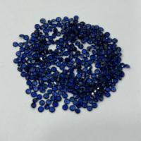 Excelente Corte Natural Azul Zafiro Rondas Difusión Suelto Azul Zafiro Brillante Rondas Piedras Preciosas