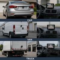 Kamera Mundur Universal SMARTOUR Tahan Air 1080P untuk Truk, Bus, Van, dengan Night Vision, Garis Panduan Parkir, 12V, Asisten Mundur Kendaraan