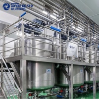 Mélangeur homogénéisateur vertical pour liquides PME-200L SUS304 SUS316L, réservoir de mélange pour shampoing et détergent