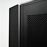 Boîtier PC Micro ATX Mid-Tower pour bureau, châssis avec support de ventilateur latéral, noir, pour jeux de bureau, en stock, 3 ventilateurs
