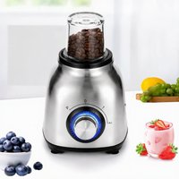 Pengolah Makanan Multifungsi Elektrik Rumah Tangga, Blender Kecepatan Tinggi, Penggiling Daging, Ekstraktor Jus Segar, Stainless Steel