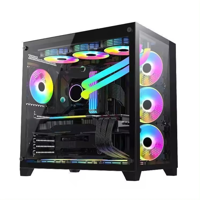 I3 12100 I5 12400 H610m 16G DDR4 M.2 RX580 Gaming Pc Computer with Rgb Desktops Prebuilt Accessories Wholesale Build Desktop Pc