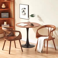 Chaises de salle à manger de cuisine italienne moderne, fauteuil en bois massif de haute qualité, portable, imperméable, stable, hôtel, école, appartement, centre commercial