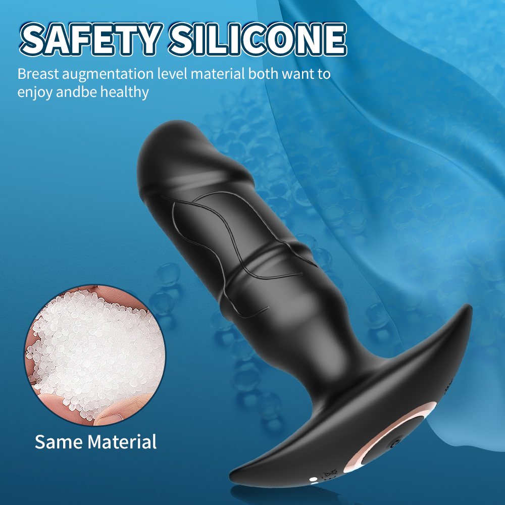 Electronic Super Vibrating Power Slip Ring Vibrator Anal Plug Sex Toys for  Male