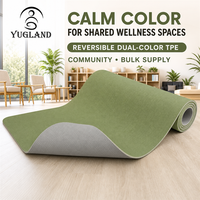 Tapete de Yoga Yugaland de Doble Color y Alto Contraste, Antideslizante, para Ejercicio, Fitness, Pilates, Gimnasio, Venta al Por Mayor de Fábrica