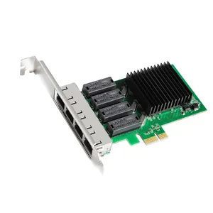 PCIE جيجابت بطاقة الشبكة 1000Mbps pci express 4 منفذ بطاقة الشبكة