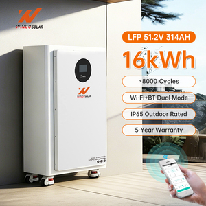 Batería de Litio Wingosolar de 16Kwh, 51.2v 314Ah, Sistema de Almacenamiento de Energía Solar para el Hogar con Ruedas - Product Image 1