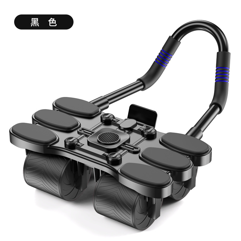 S frame 6 elbows 4 wheels all black + kneeling pad