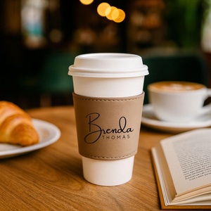 Porte-café en cuir bien fait, cadeau personnalisé pour les cadres supérieurs et les dirigeants d'entreprise - Product Image 6