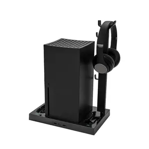 X BOX Series X Charging Cooling Fan Stand with Handle Charging Indicator Lamp 4 Charging Terminals