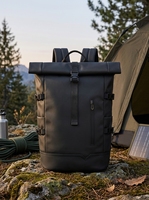 Mochila Impermeable Enrollable de 20-35L, Bolsa para Portátil de PVC de Gran Capacidad para Senderismo, Viajes y Kayak