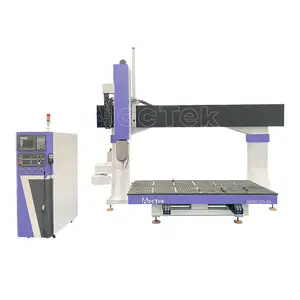 Multifunctional 5 Axis Cnc Router Wood Sculpture Foam Carving Machine Automatic Tool Changer 3D for Mould Making