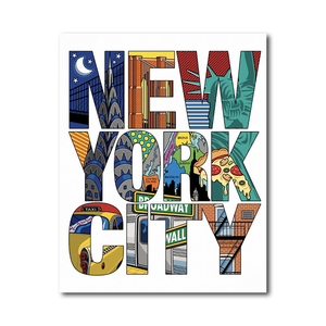 Bán buôn <span class=keywords><strong>New</strong></span> <span class=keywords><strong>York</strong></span> thành phố vải sơn in tường nghệ thuật vải cho trang trí nội thất - Product Image 6