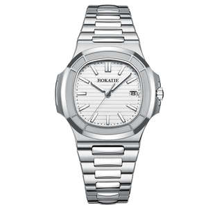 Montre mécanique automatique ultra-fine Miyota pour homme, résistante à l'eau, analogique, en acier inoxydable, montre de travail - Product Image 1