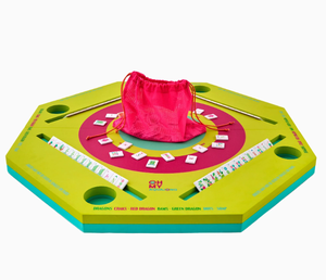 Table de jeu de mahjong et de dominos pliable et portable en caoutchouc, moderne et personnalisée, pour bord de piscine, écologique, durable, résistante à l'eau, pour 4 joueurs - Product Image 6