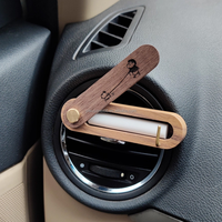 Diffuseur de parfum pour grille d'aération personnalisable avec plaquettes parfumées interchangeables en bois – Citron/Océan/Cologne – Aromathérapie pour grille d'aération