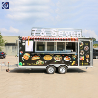 Remolque de Comida Callejera Certificado por CAMPTRL UK, Camión de Pizza Móvil Personalizado en EE. UU. con Cocina Completa, Remolque de Catering para Barbacoa