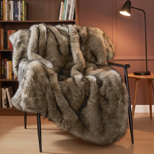 Manta de Piel Sintética de Lujo Zhengtai, 1000GSM, Felpa, Elegante, Suave, Reversible, Tipo Visón, Súper Gruesa, Cálida y Acogedora - Product Image 3