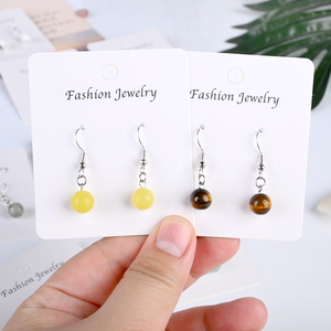 Vente flash - Boucles d'oreilles pendantes personnalisées en pierres précieuses naturelles, multicolores, fabriquées en usine, pour cadeaux de Noël - Product Image 1