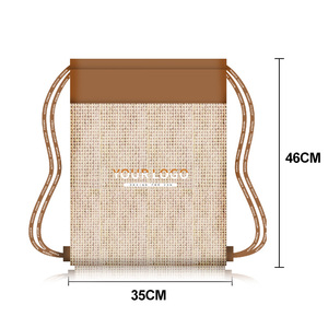 Sac à dos de sport promotionnel personnalisé avec logo, pour extérieur, avec cordon de serrage, imperméable, antivol, pliable, en nylon et doublure en polyester - Product Image 2