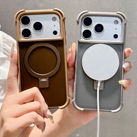 Étui de protection magnétique transparent en silicone souple antichoc pour iPhone 14 15 16 17 Pro Max