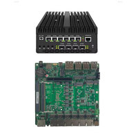 Routeur OEM ODM 10G 4 SFP 6 ports LAN, passerelle OS Mikrotik Opnsense, 6*Lan 6X2.5G Ultra 9 185H, pare-feu Ubuntu, mini PC industriel