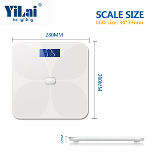 Tùy Chỉnh Hàng Loạt <span class=keywords><strong>Wifi</strong></span> Quy Mô Kính Cá Nhân Bio Trở Kháng Quy Mô Sàn <span class=keywords><strong>Wifi</strong></span> Trọng Lượng Cơ Thể Thông Minh Quy Mô - Product Image 4