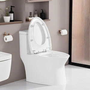 โถสุขภัณฑ์เซรามิกเฉาโจวแบบชิ้นเดียว ระบบไซฟอน 3 ลิตร แบบตั้งพื้น ระบายน้ำเงียบ ดีไซน์แบบ S-Trap - Product Image 3