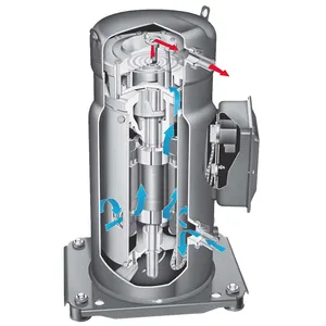 21KW, R134a Scroll-Kompressor mit dem niedrigsten Klang und höchster Effizienz und Haltbarkeit ist eine bessere Wahl für Commerce-Kältemaschinen