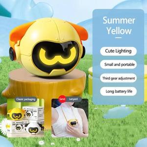 Aewmofuse Ventilador eléctrico portátil y recargable por USB, ventilador colgante para el cuello de gran capacidad con tres velocidades de viento - Product Image 4