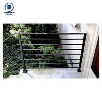 Système de balustrade en aluminium avec longue rampe pour balcon et escaliers