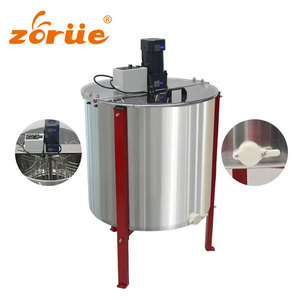 6-Frame otomatis komersial ekstraktor madu elektrik 304 peralatan peternakan lebah Drum baja tahan karat untuk ekstraksi madu cepat - Product Image 1
