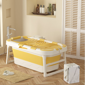 Foldable Bathtub Extra Large Rectangle Adult Full Body <b>Bath</b> Tub <b>Childrens</b> Bathtub Bathing Essential - Product Image 2