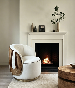 Luxury Swivel Accent Armchair Swivel Stainless Steel Base Light Luxury Single Leisure <b>Chair</b> for Hotel Project Model House - Product Image 1