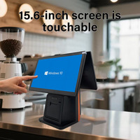 RUINAI RN-S100 15,6 дюймов L-образный планшет Windows/Android POS кассовый аппарат 4G/Wi-Fi Intel CPU SSD гарантия 10-точечный сенсорный