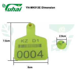 소 돼지 양 다른 농장 동물에 대한 로고/번호와 가축 가축 마커에 대한 사용자 정의 7.5*6 플라스틱 귀 태그 - Product Image 3