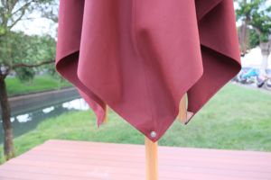 Paraguas cuadrado redondo blanco de gran tamaño para <span class=keywords><strong>patio</strong></span>, sombrilla para el sol con poste central, sombrilla para <span class=keywords><strong>patio</strong></span> al aire libre, - Product Image 4