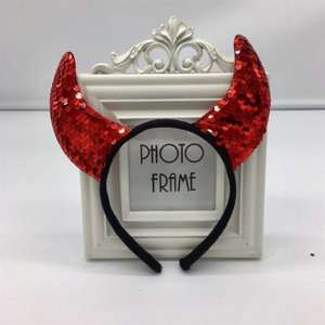 Diademas de Halloween al por Mayor, Diademas con Cuernos de Diablo y Lentejuelas para Niños y Adultos, para Fiestas de Navidad y Carnaval - Product Image 4