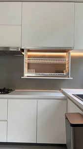 Meuble de cuisine de luxe en bois massif de style moderne personnalisé avec rangement à tiroirs pour sublimer l'esthétique de la cuisine - Product Image 6