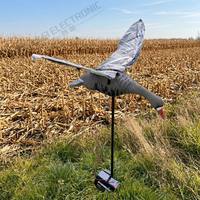 Décoy réaliste d'oie à front blanc bionique, électrique, à plumes mobiles, en PE rigide, écologique, résistant à l'eau, pour la chasse en ferme ou en zone humide