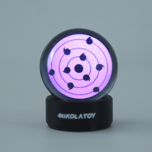 Led Crystal Audio Bol Voor <span class=keywords><strong>Sharingan</strong></span> Nachtlampje-Anime Muziek Ritme Bureau Decor Cadeau Voor Anime Fans Met Dynamische Verlichting - Product Image 4