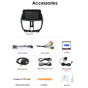 Phổ 7 Inch Peugeot 207 Xe Hiển Thị Đa Phương Tiện Máy Nghe Nhạc Phía Sau Máy Ảnh Chỉ Đạo Điều Khiển - Product Image 2