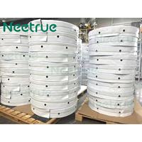Tuyau plat en PE préfabriqué flexible de 6 pouces 100 m avec trous pour système d'irrigation goutte à goutte
