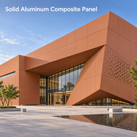 Panneau composite en aluminium massif 4 mm 4x8 pieds, panneau ACM couleur champagne pour la décoration murale de cuisine